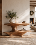 Selene Rounded Foyer Console Table - main view