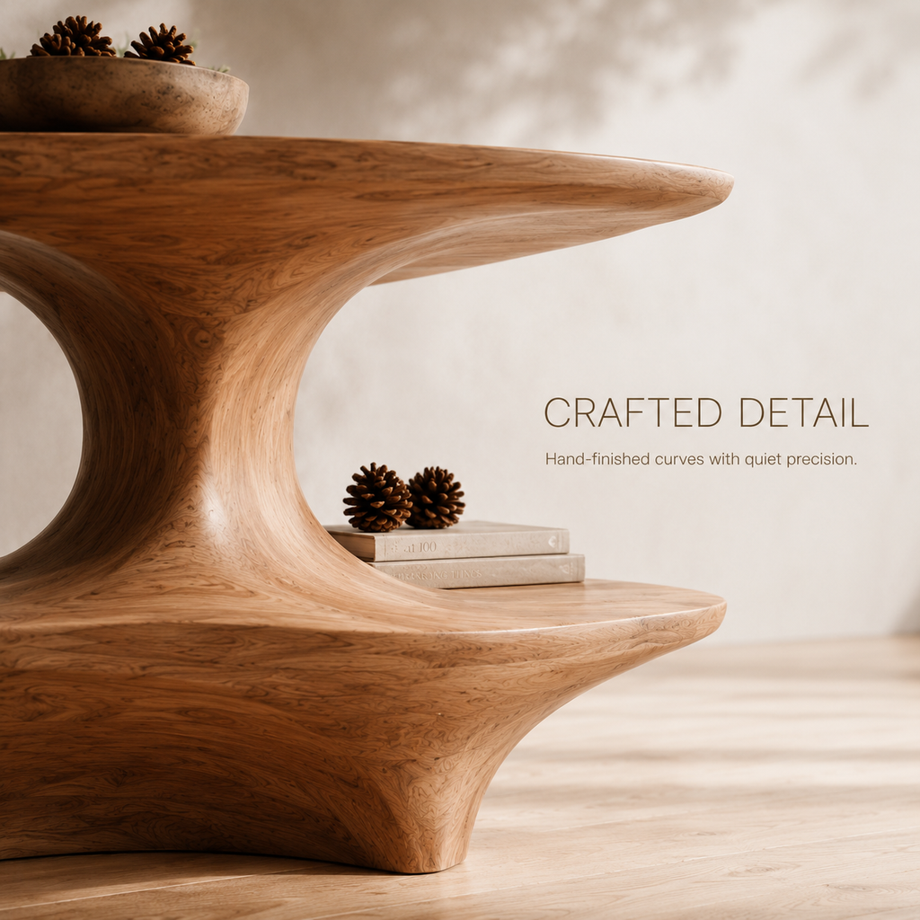 Selene Rounded Foyer Console Table - product image 06