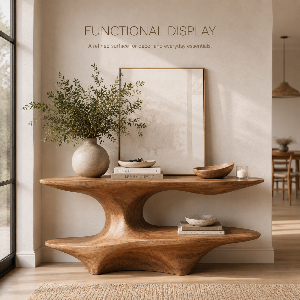 Selene Rounded Foyer Console Table - product image 07