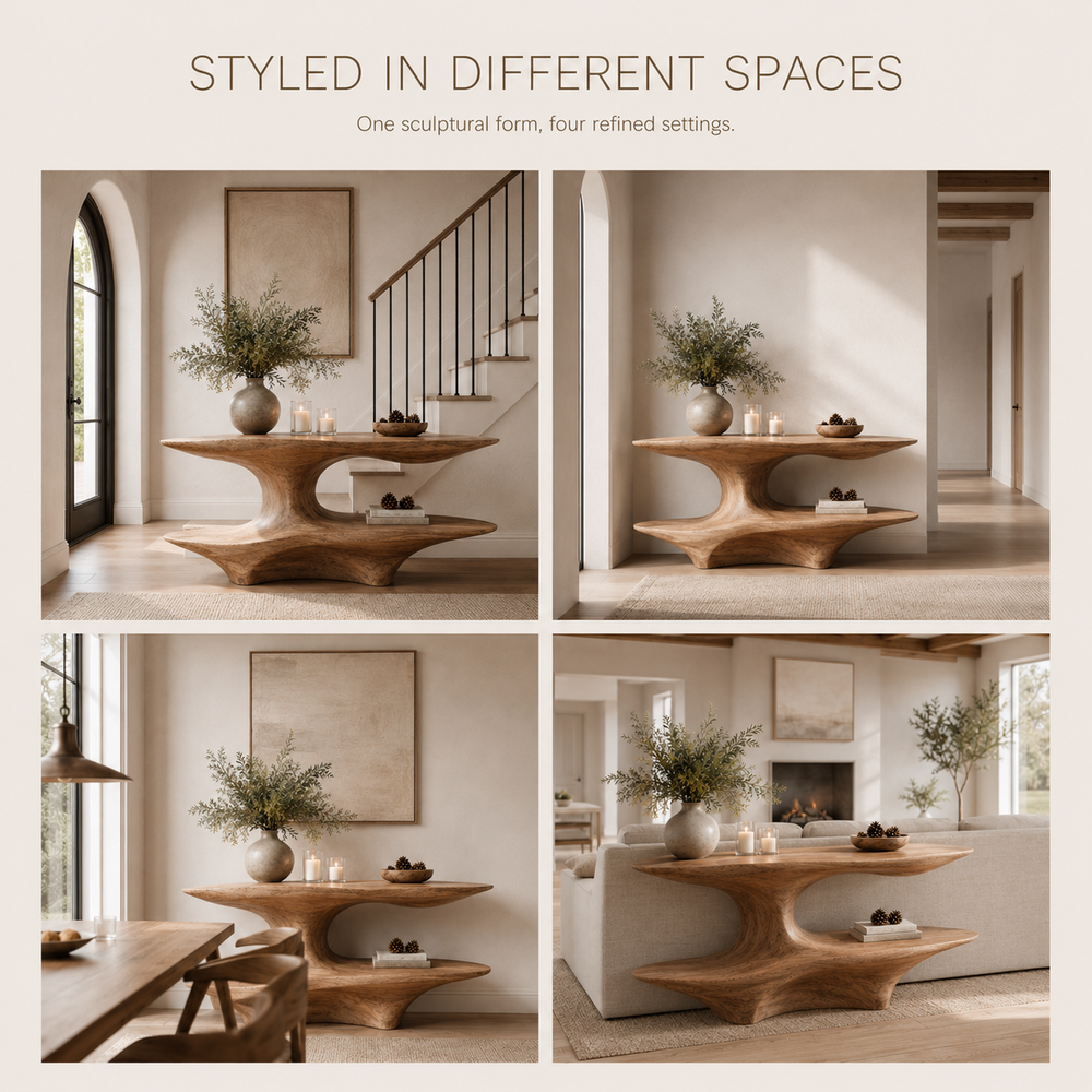 Selene Rounded Foyer Console Table - product image 11