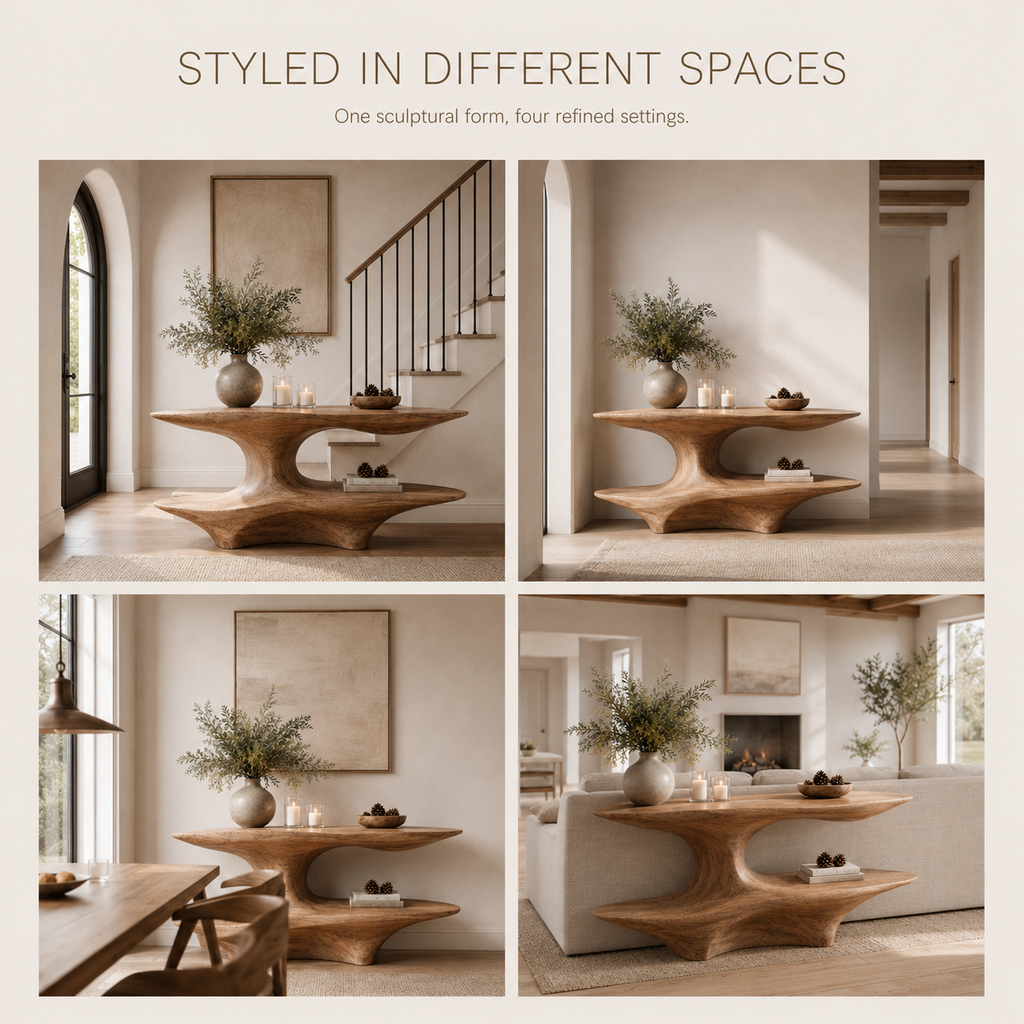 Selene Rounded Foyer Console Table - product image 11