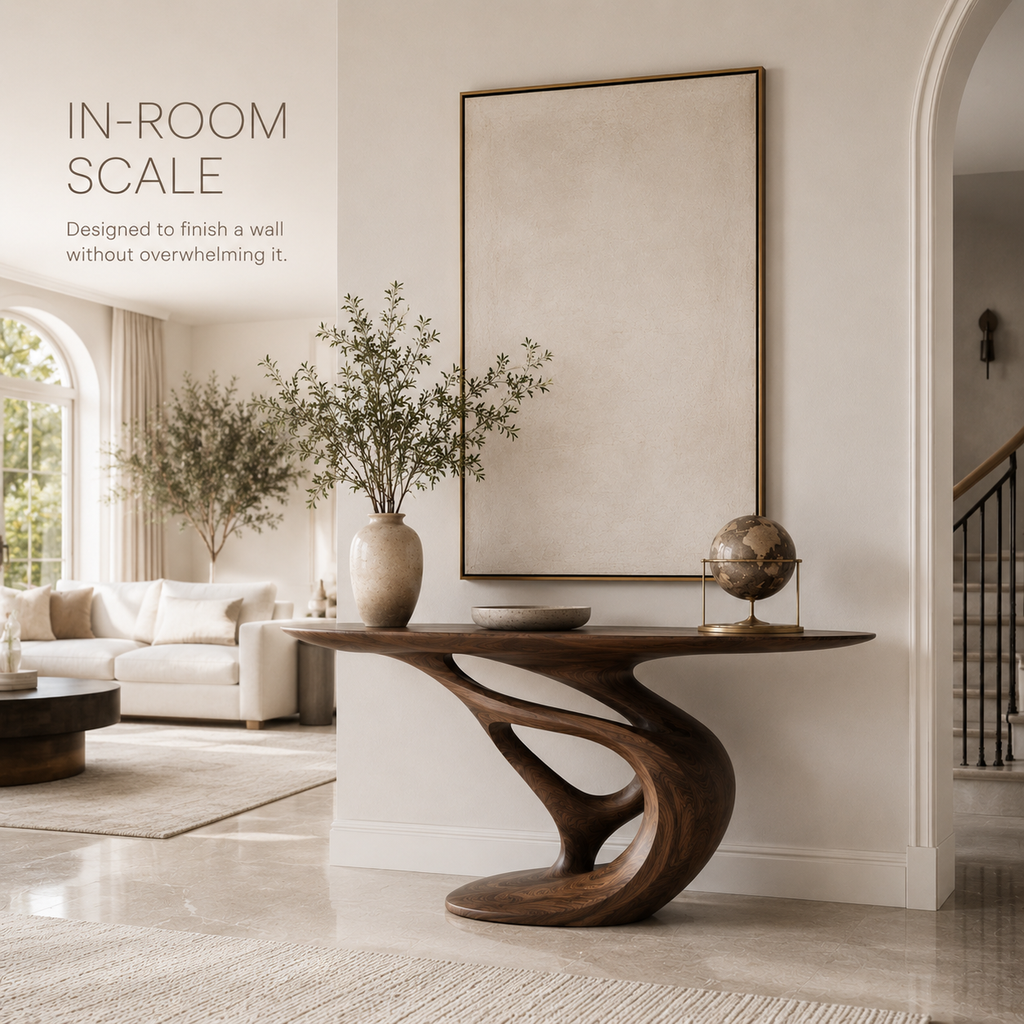 Mira Flow Wood Console Table - product image 04