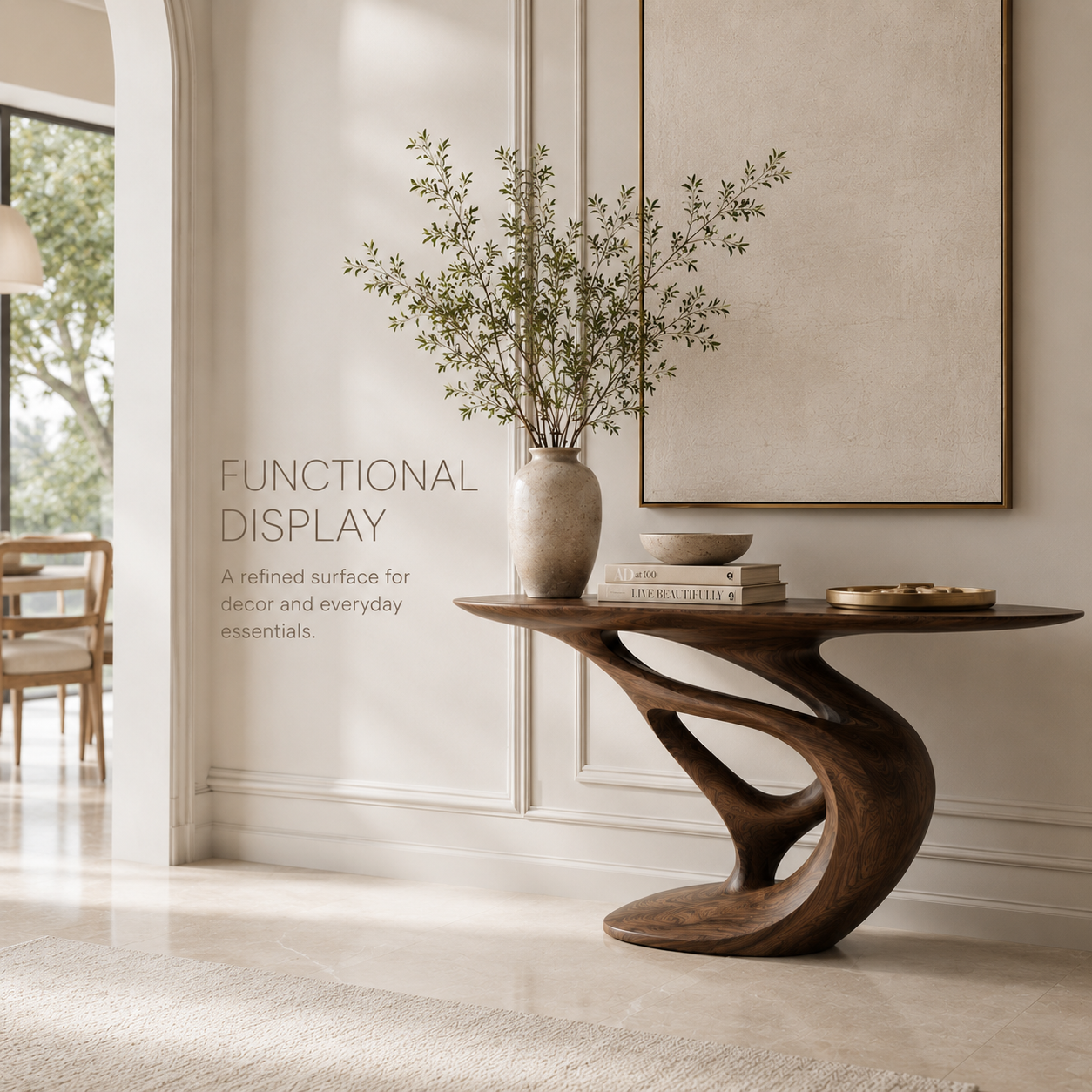 Mira Flow Wood Console Table - product image 07
