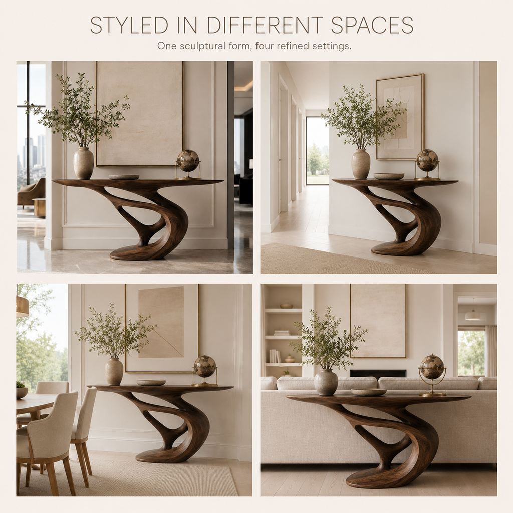Mira Flow Wood Console Table - product image 11
