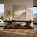Vale Sculptural Entry Console Table - main view