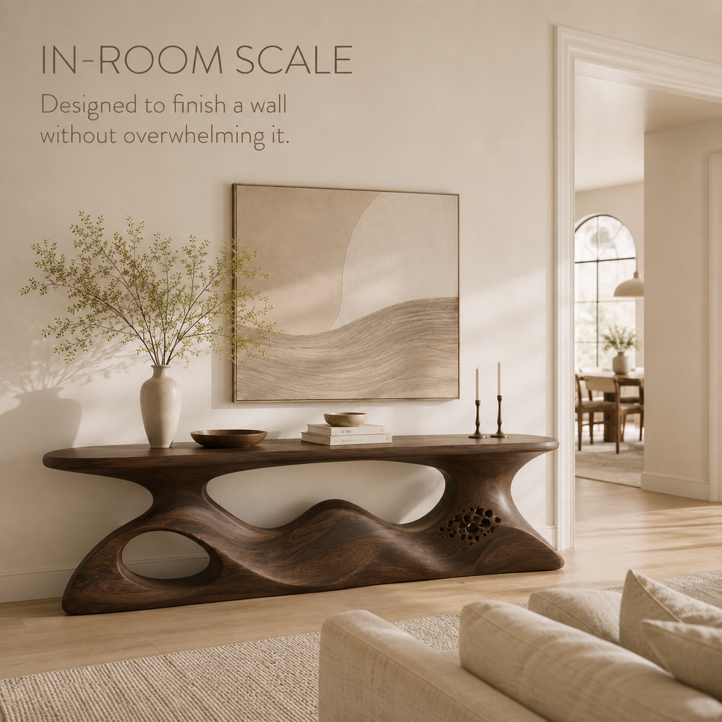 Vale Sculptural Entry Console Table - product image 04