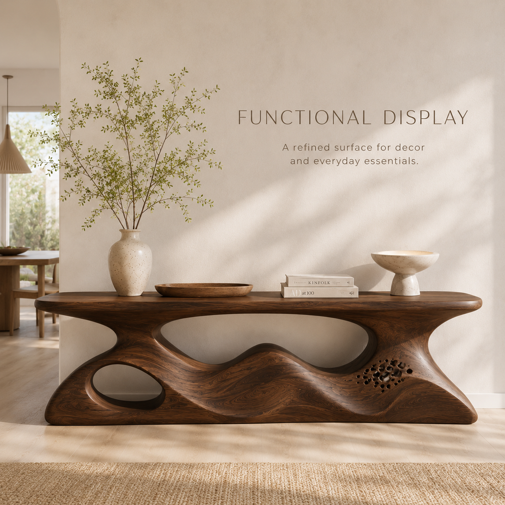 Vale Sculptural Entry Console Table - product image 07