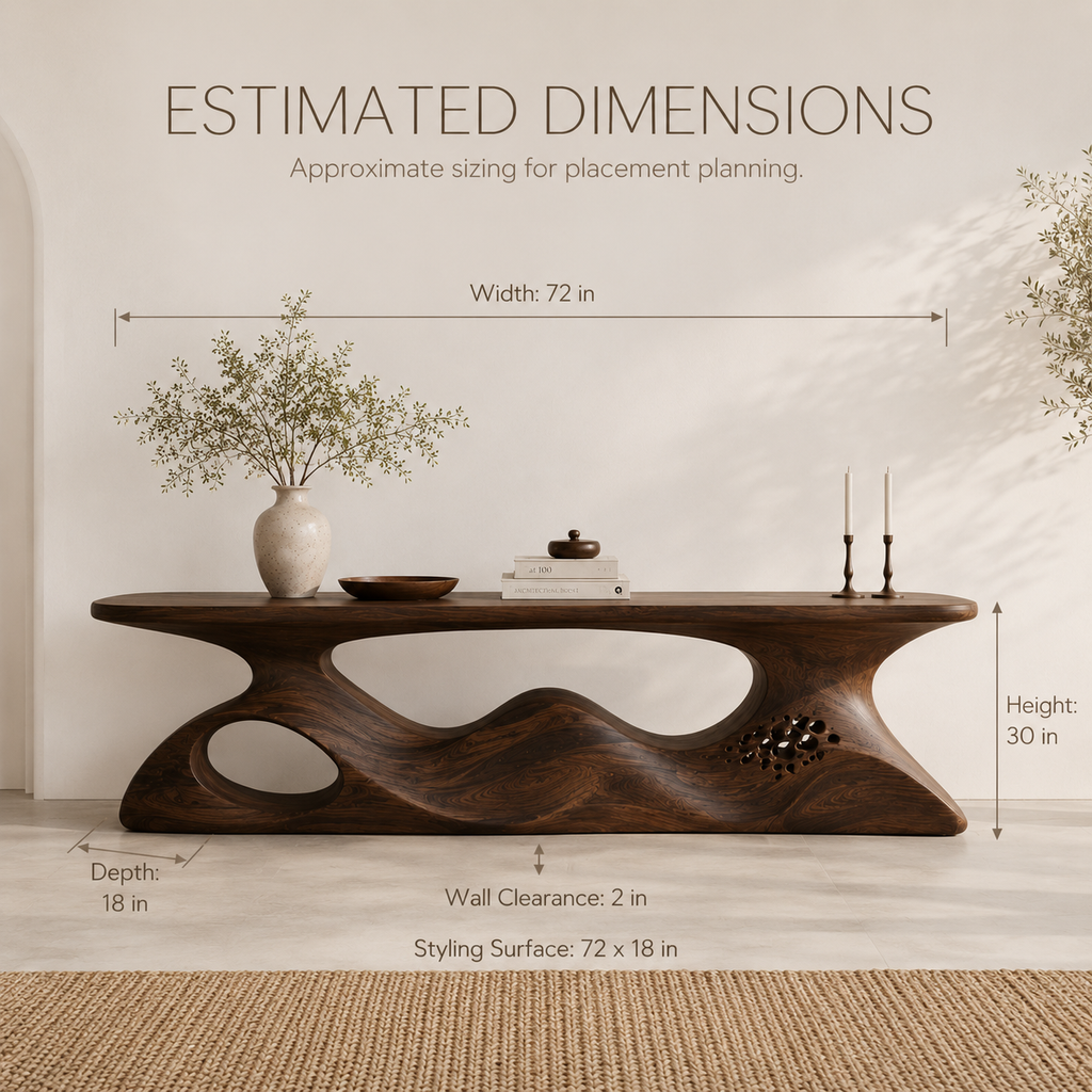 Vale Sculptural Entry Console Table - product image 08
