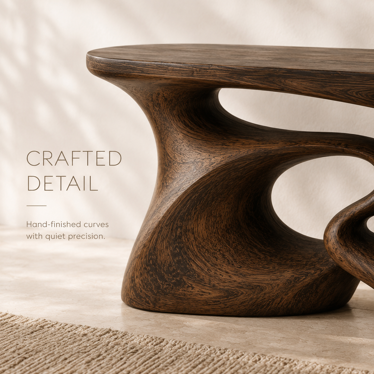 Celine Warm Modern Console Table - product image 06
