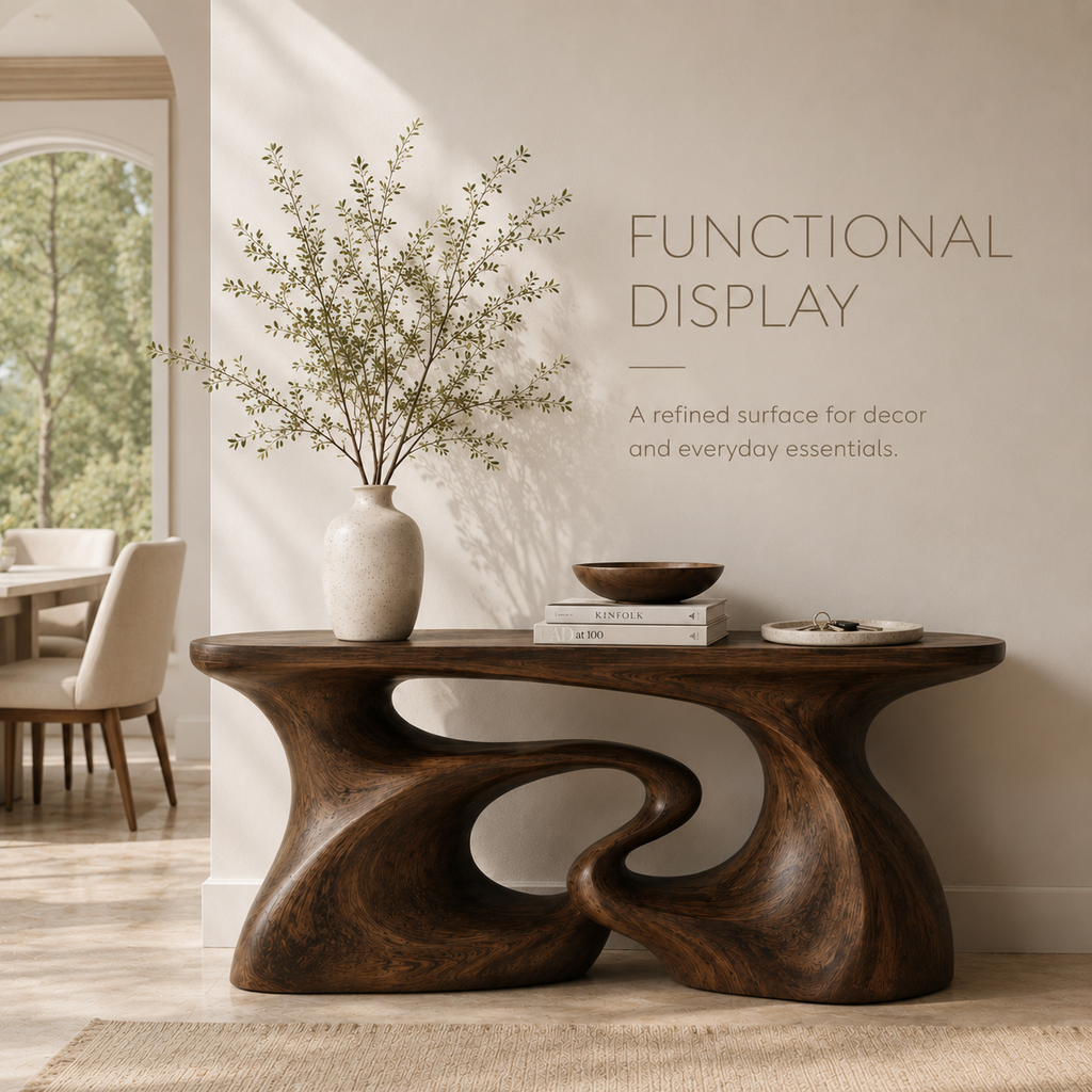 Celine Warm Modern Console Table - product image 07