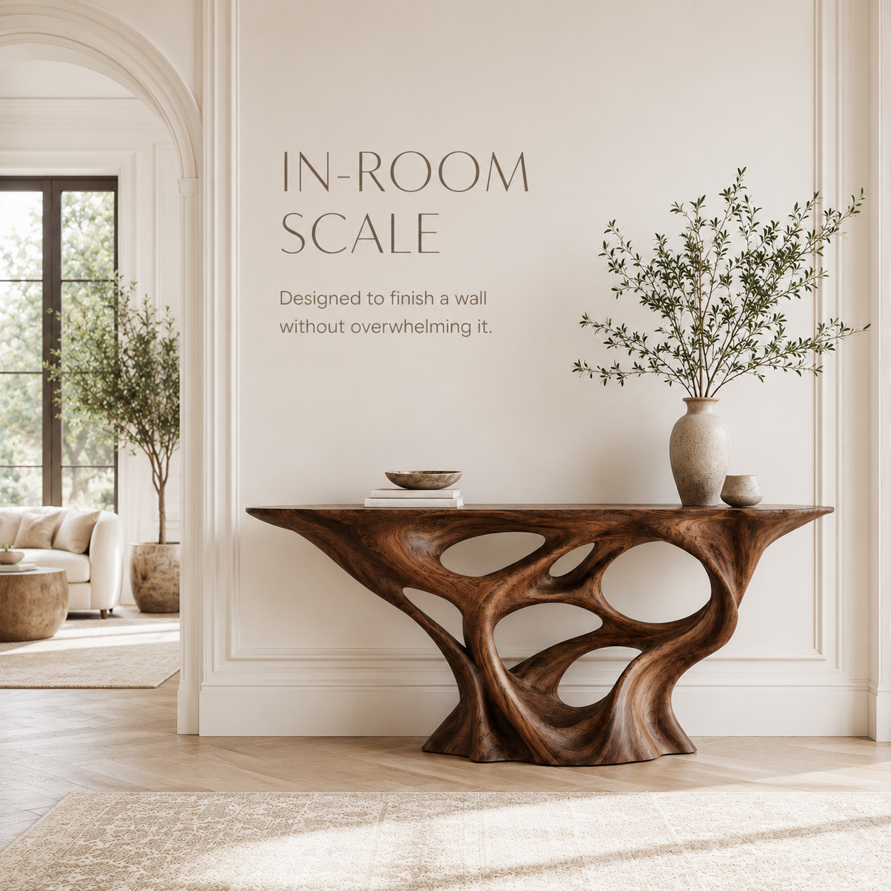 Aurelle Sculptural Console Table - product image 04