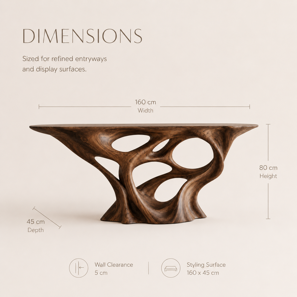 Aurelle Sculptural Console Table - product image 08