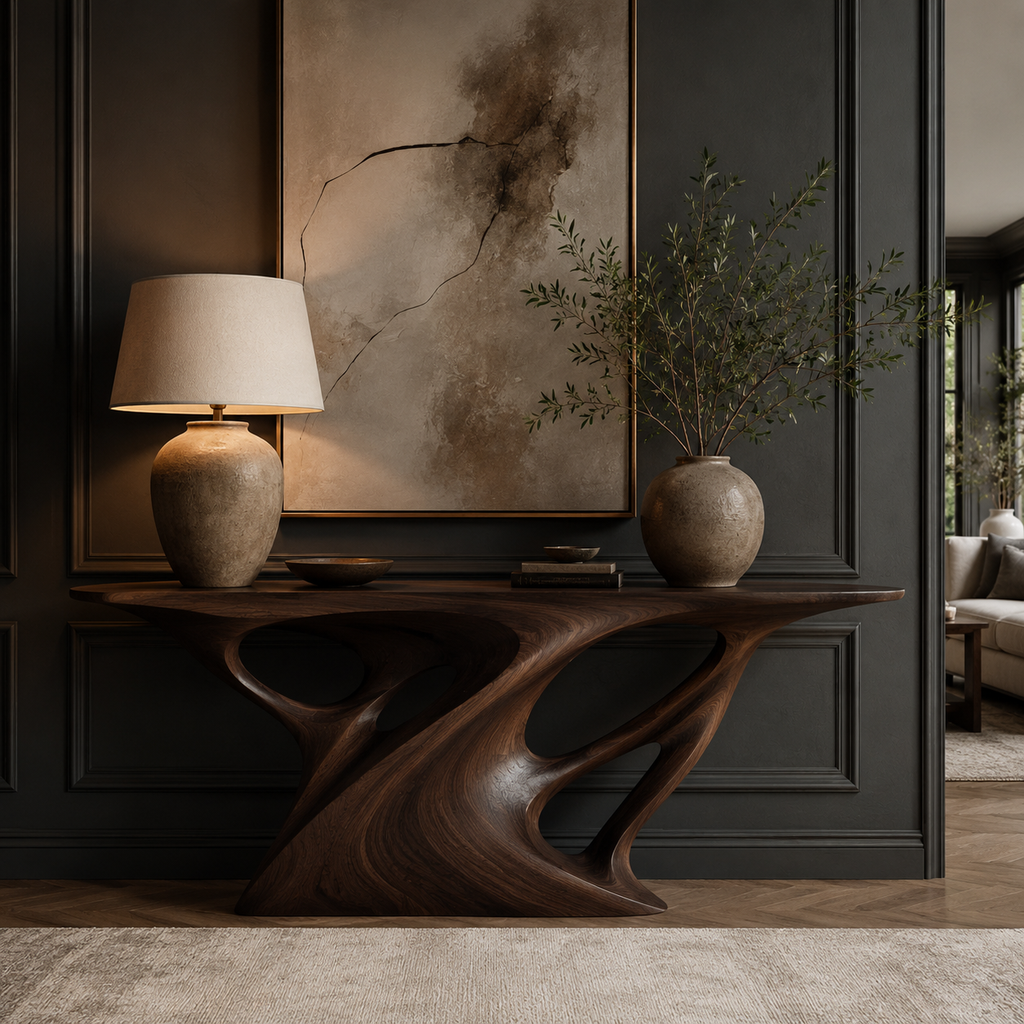 Caldera Organic Hall Console Table - main view