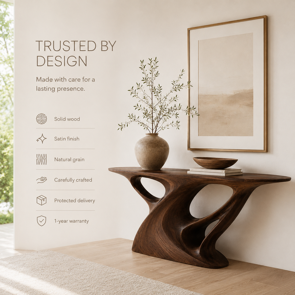 Caldera Organic Hall Console Table - product image 09