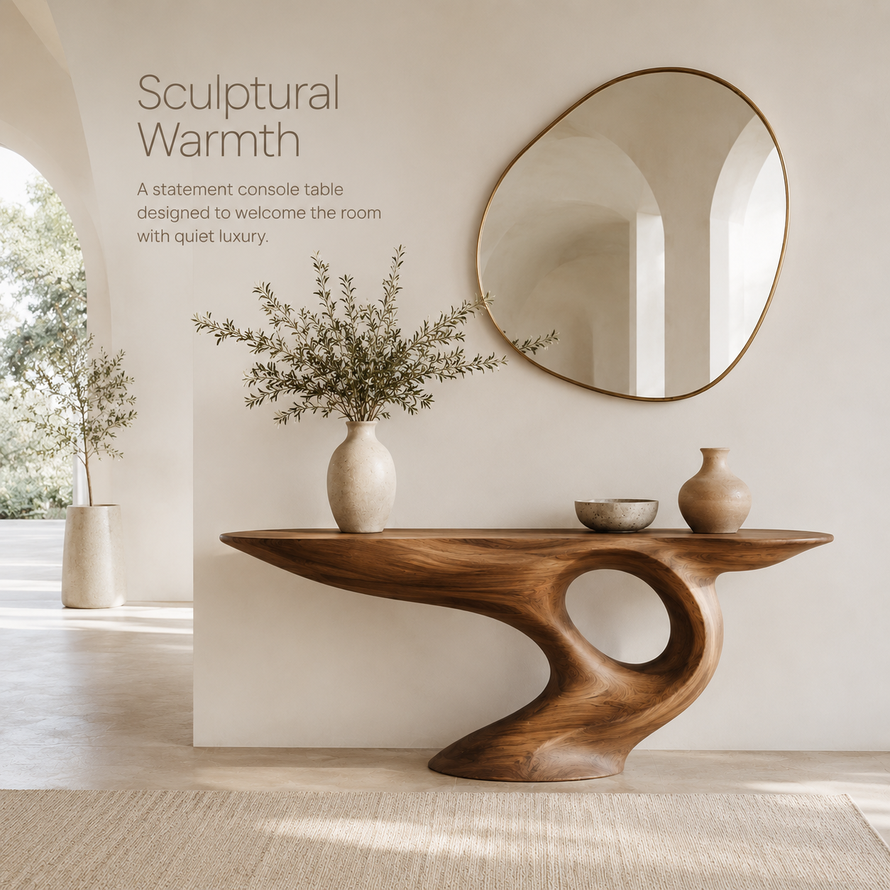 Veyra Soft Curve Console Table - product image 02
