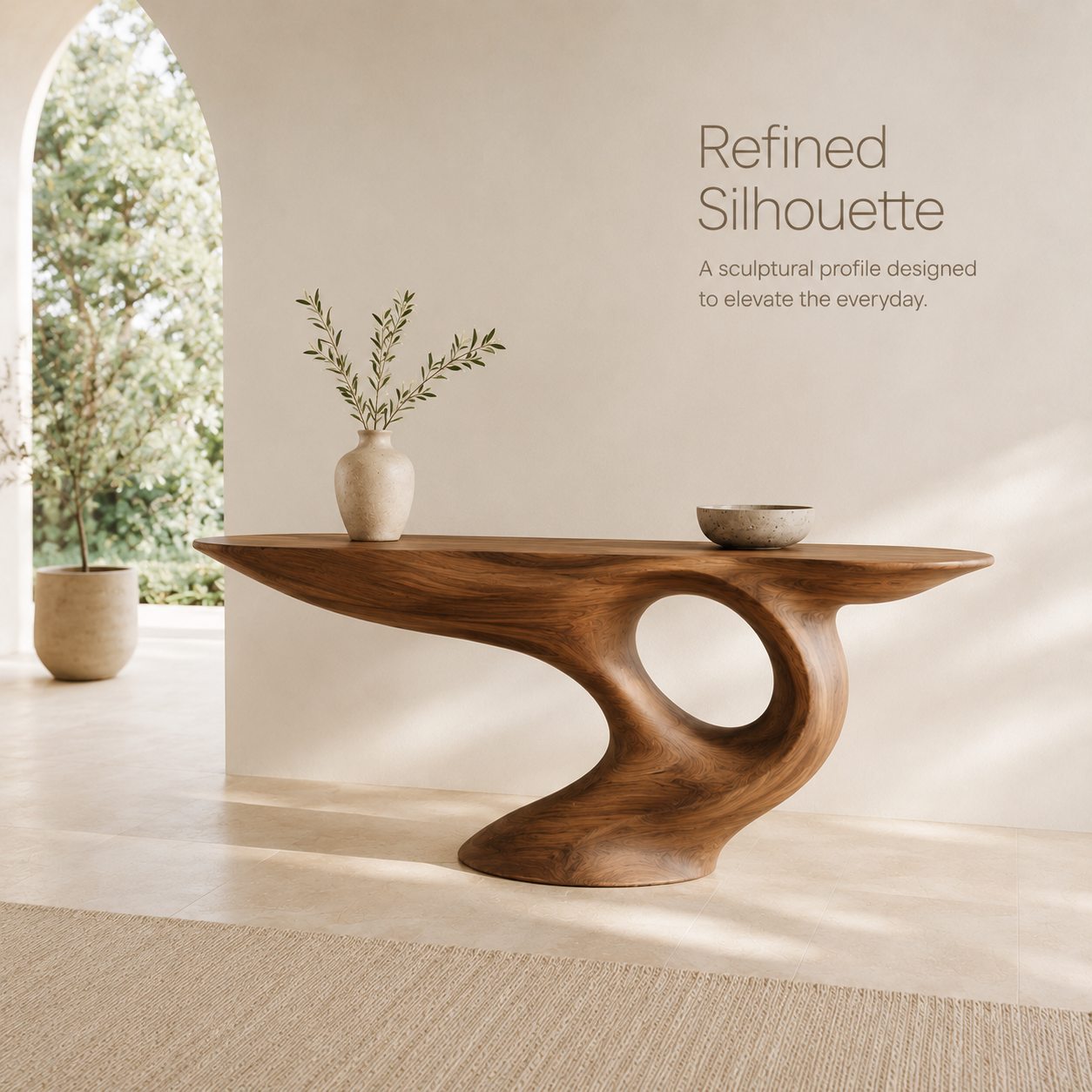 Veyra Soft Curve Console Table - product image 03