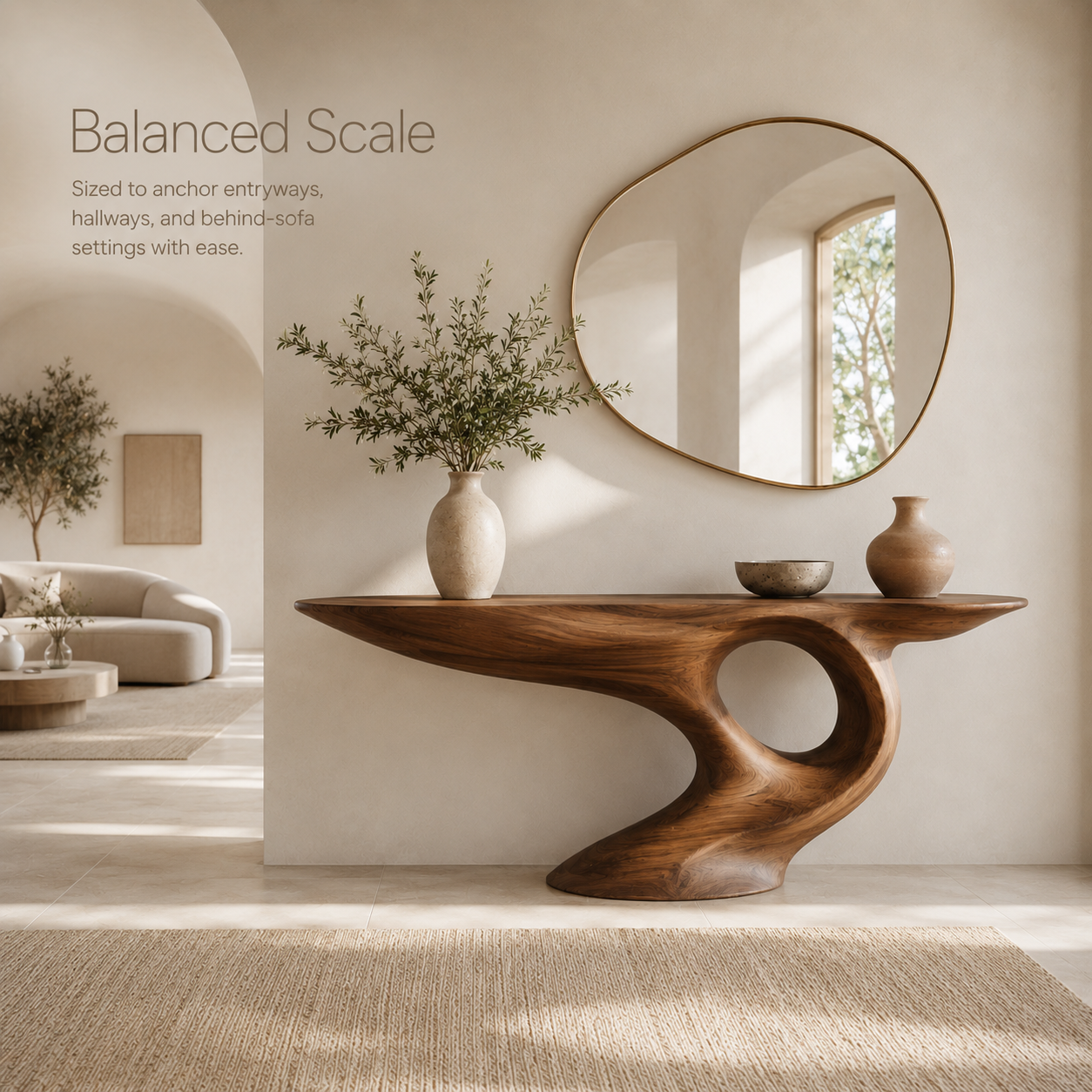 Veyra Soft Curve Console Table - product image 04
