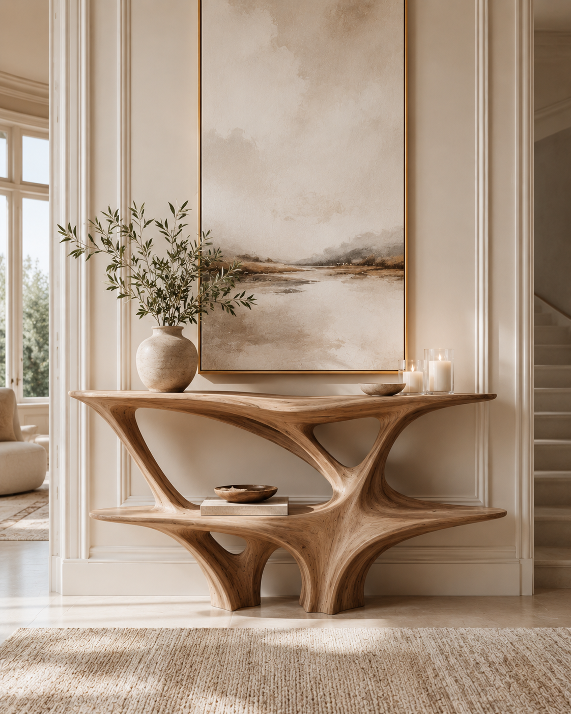Nolan Arc Entry Console Table - main view