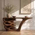 Liora Warm Walnut Console Table - main view