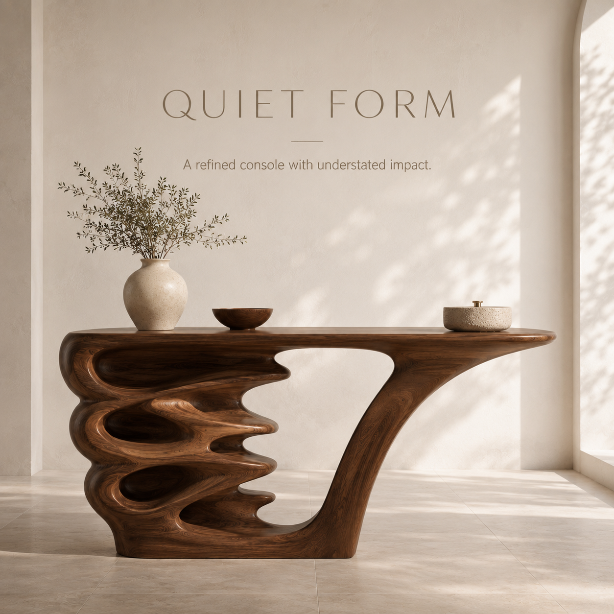 Liora Warm Walnut Console Table - product image 03