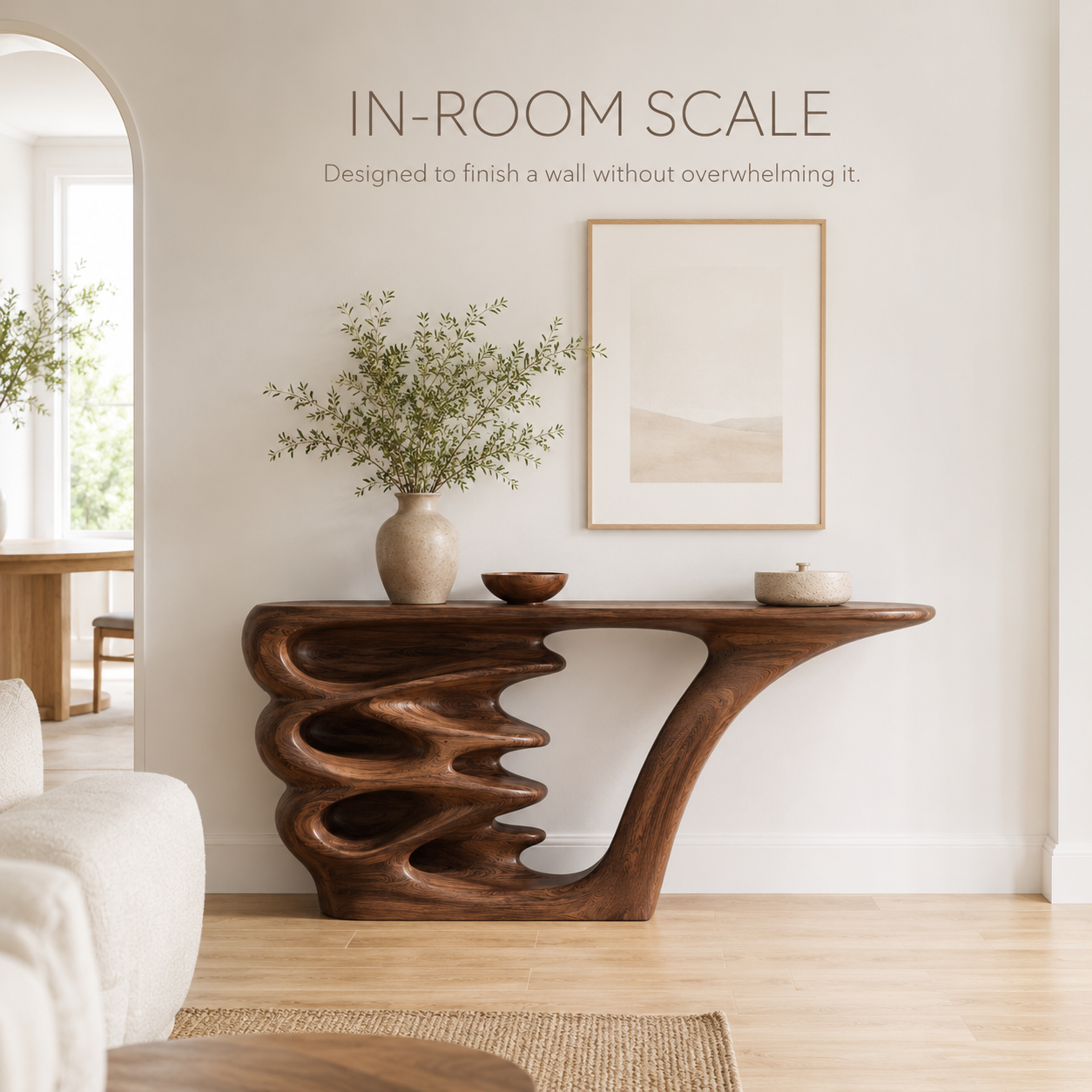 Liora Warm Walnut Console Table - product image 04