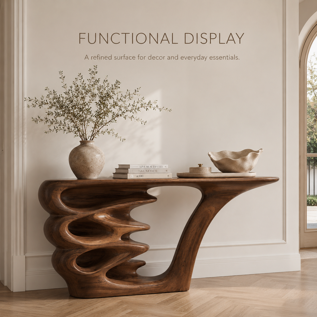 Liora Warm Walnut Console Table - product image 07
