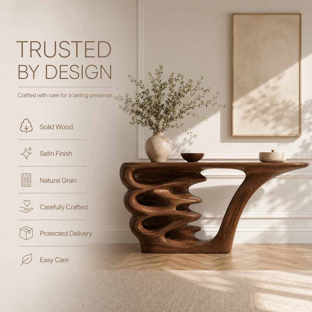 Liora Warm Walnut Console Table - product image 09