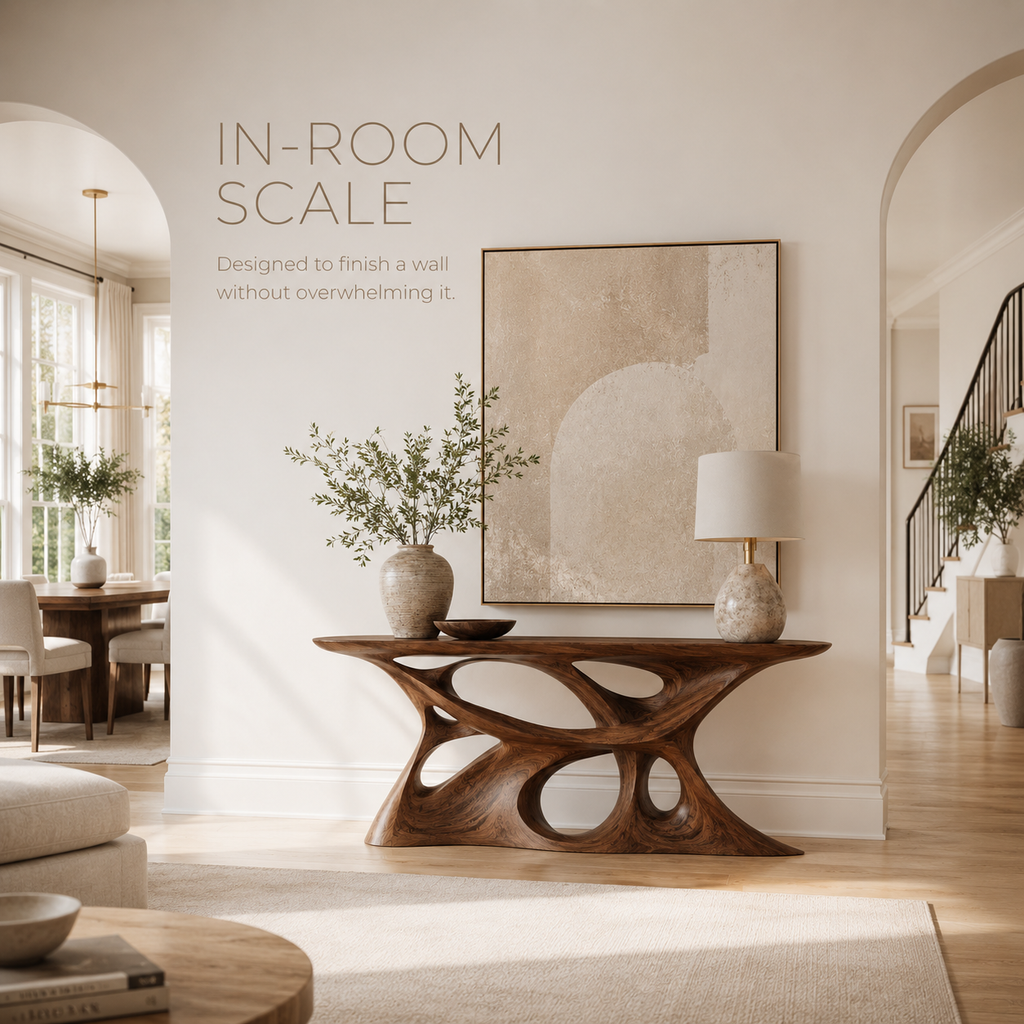 Brielle Sculpted Hall Console Table - product image 04