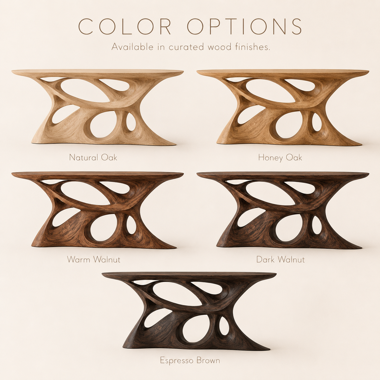 Brielle Sculpted Hall Console Table - product image 11