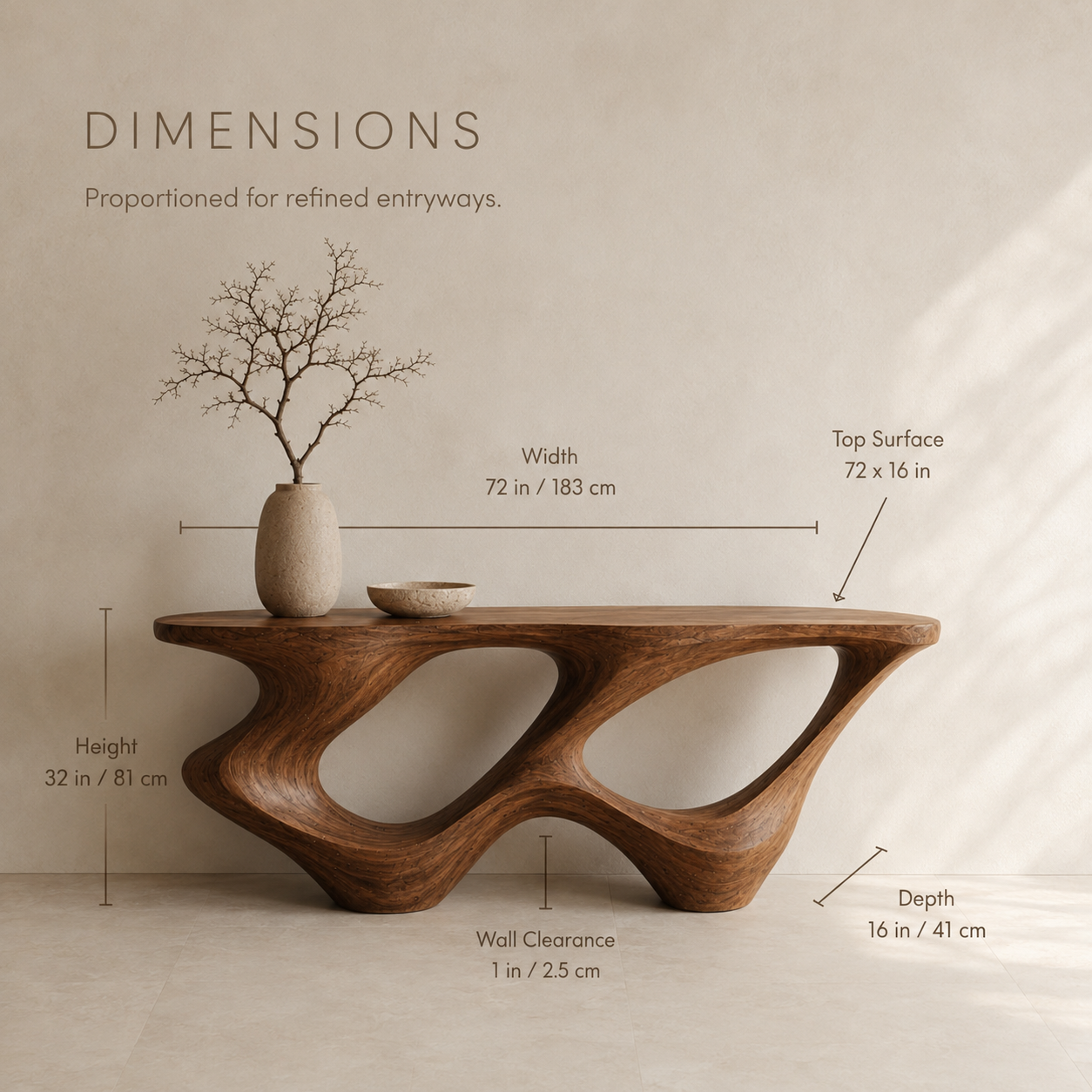 Orin Organic Modern Console Table - product image 08