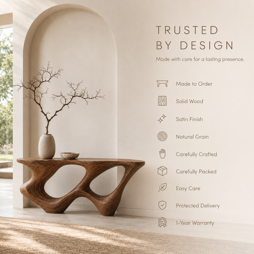 Orin Organic Modern Console Table - product image 09