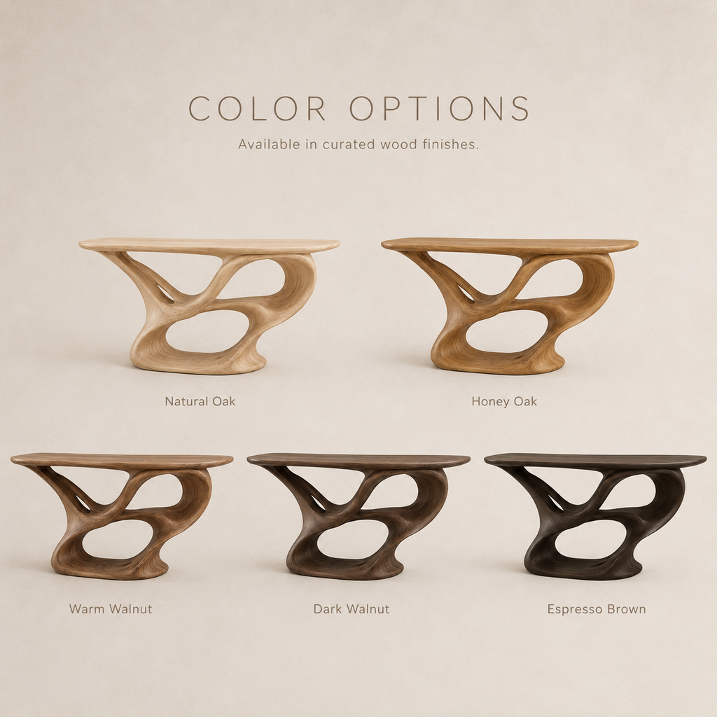Selene Rounded Foyer Console Table - product image 03