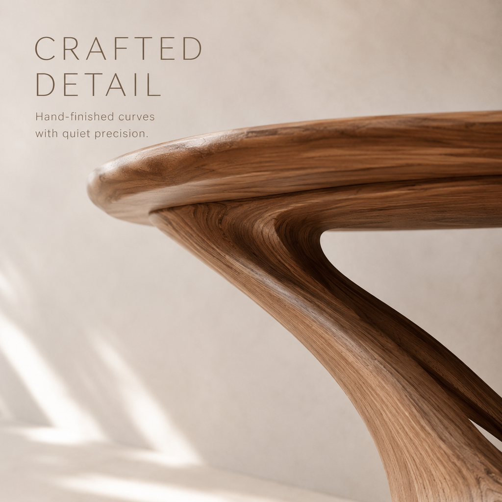 Selene Rounded Foyer Console Table - product image 07