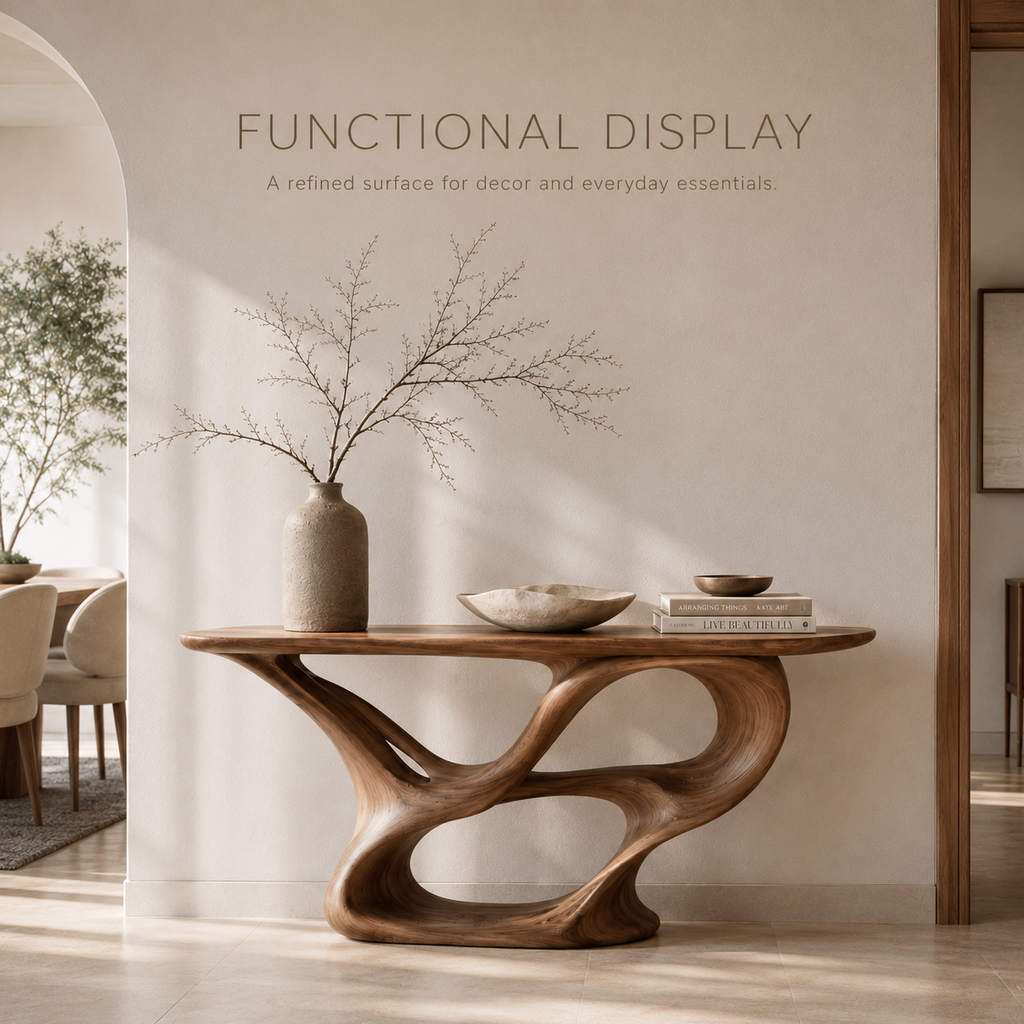 Selene Rounded Foyer Console Table - product image 08