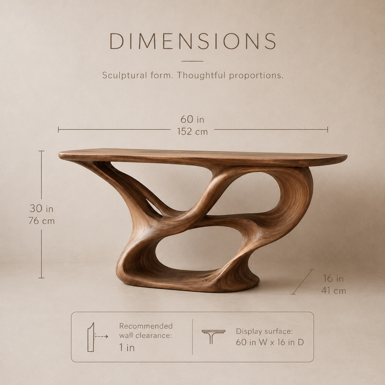 Selene Rounded Foyer Console Table - product image 09