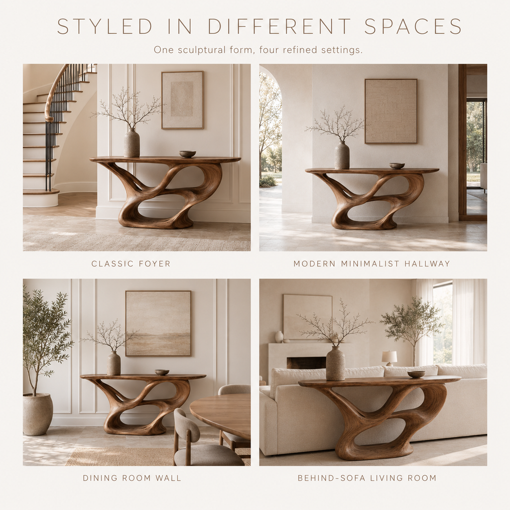 Selene Rounded Foyer Console Table - product image 11