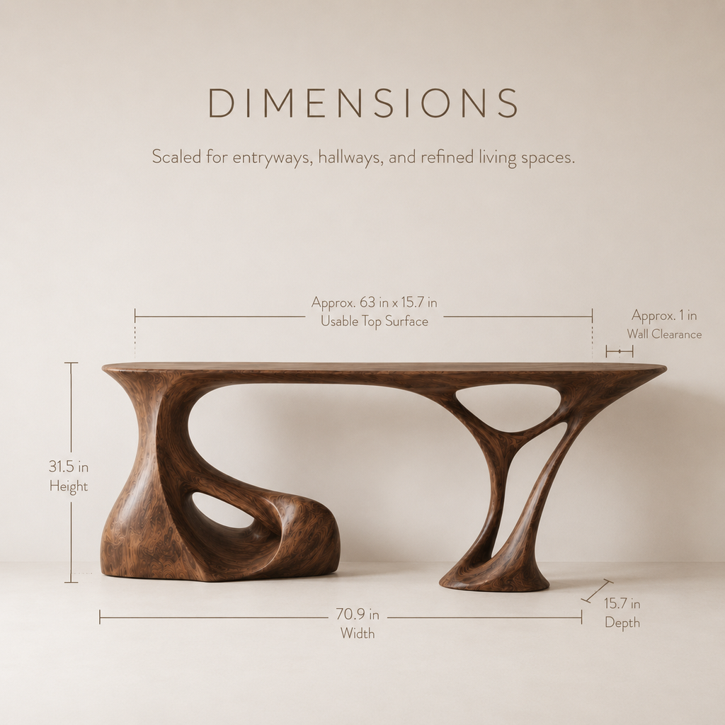 Mira Flow Wood Console Table - product image 08