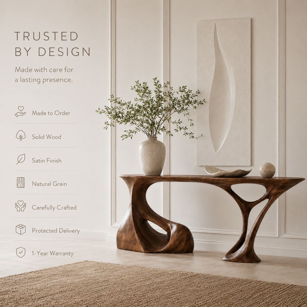 Mira Flow Wood Console Table - product image 09