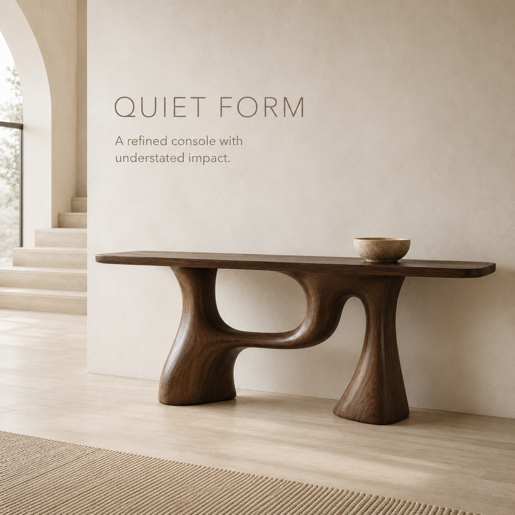 Vale Sculptural Entry Console Table - product image 03