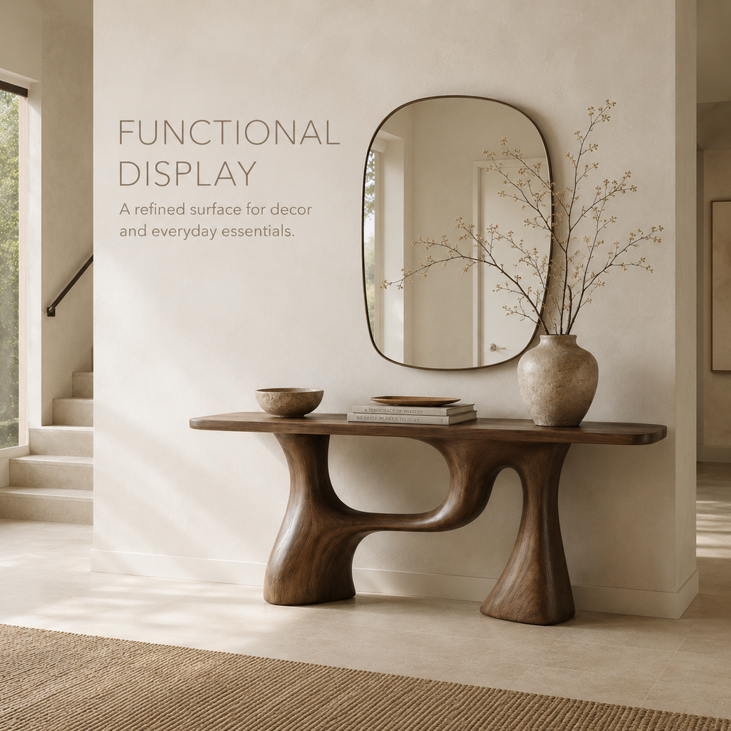 Vale Sculptural Entry Console Table - product image 07