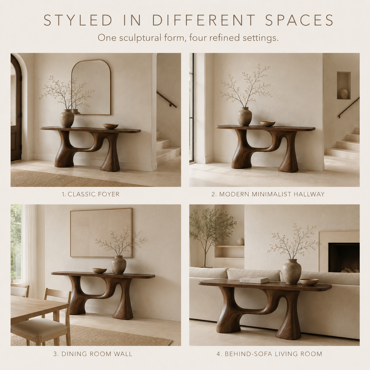 Vale Sculptural Entry Console Table - product image 11