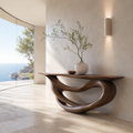 Celine Warm Modern Console Table - main view