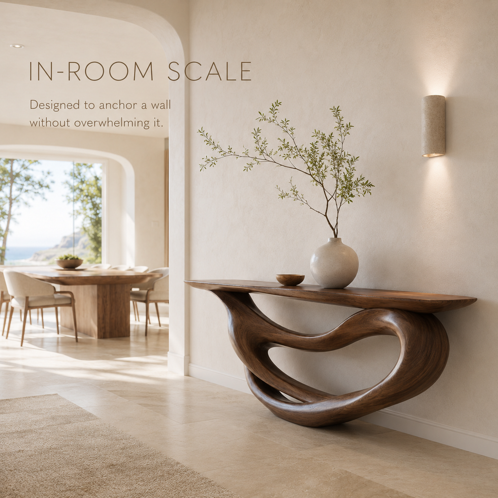 Celine Warm Modern Console Table - product image 04