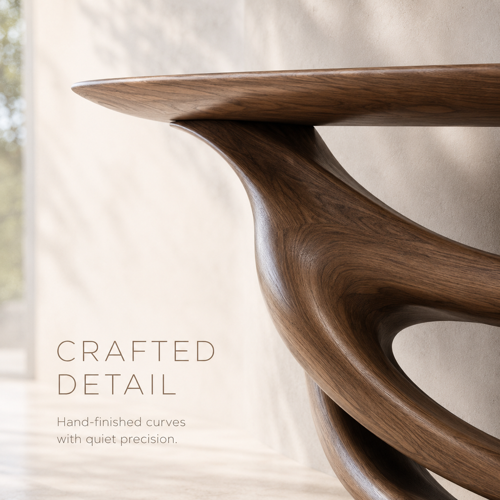 Celine Warm Modern Console Table - product image 06