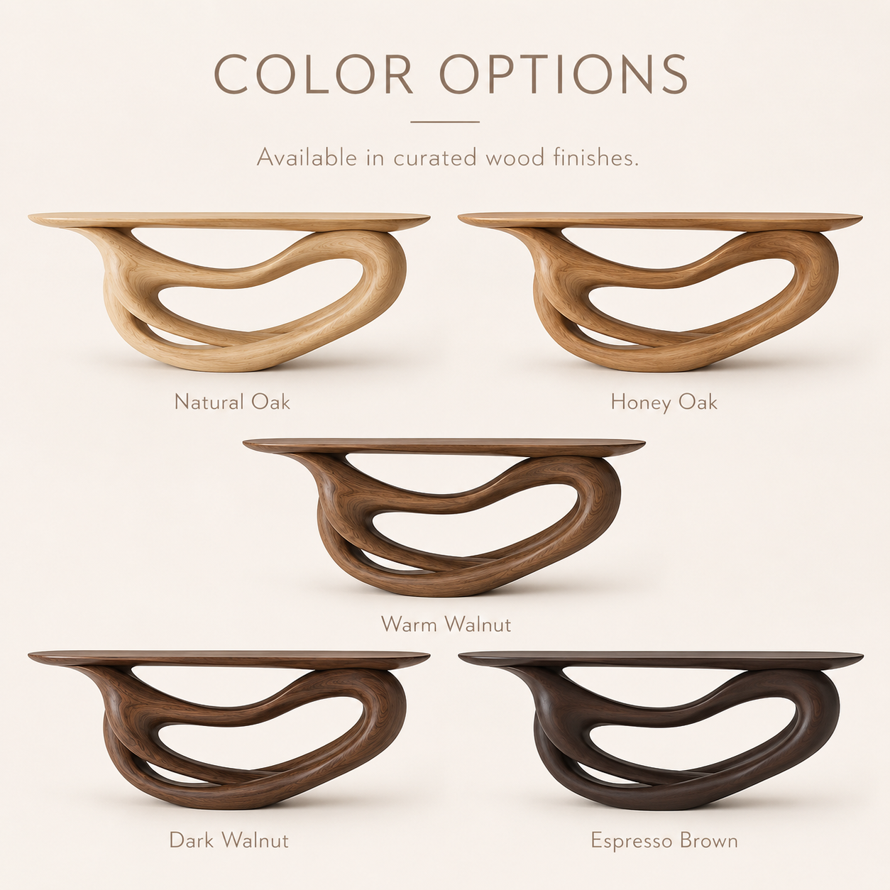 Celine Warm Modern Console Table - product image 10