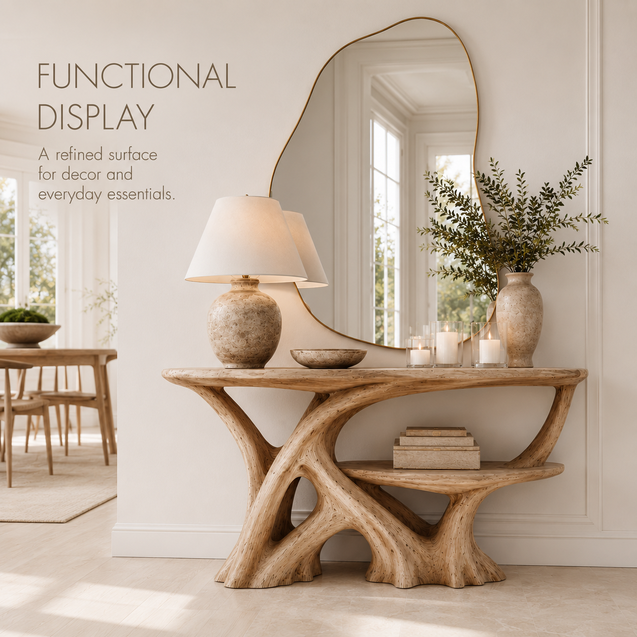 Aurelle Sculptural Console Table - product image 07
