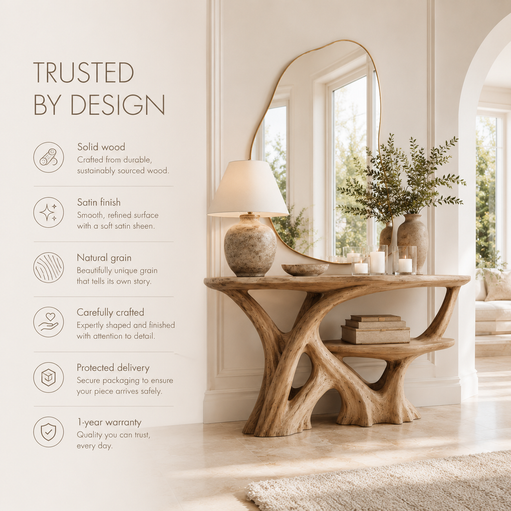 Aurelle Sculptural Console Table - product image 09