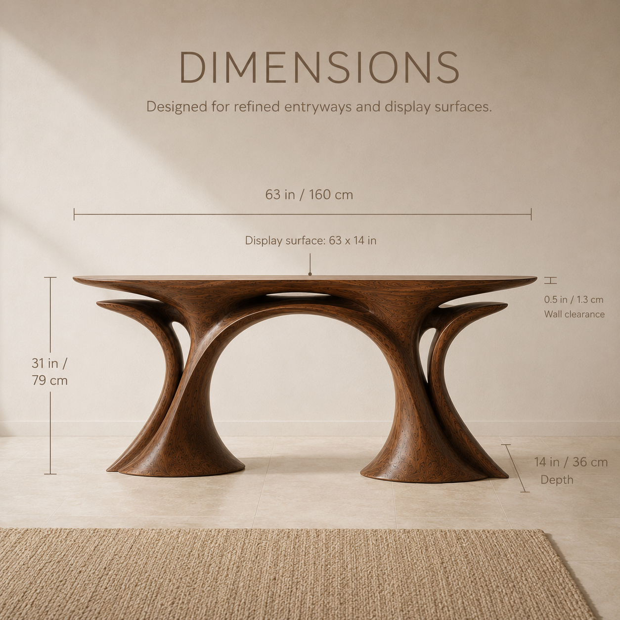 Caldera Organic Hall Console Table - product image 08