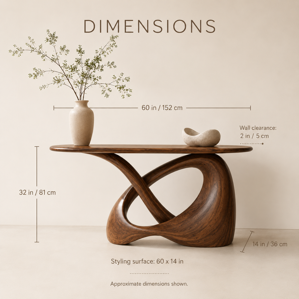Soren Rounded Wood Console Table - product image 08