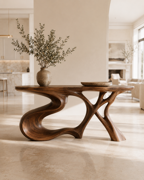 Veyra Soft Curve Console Table - main view